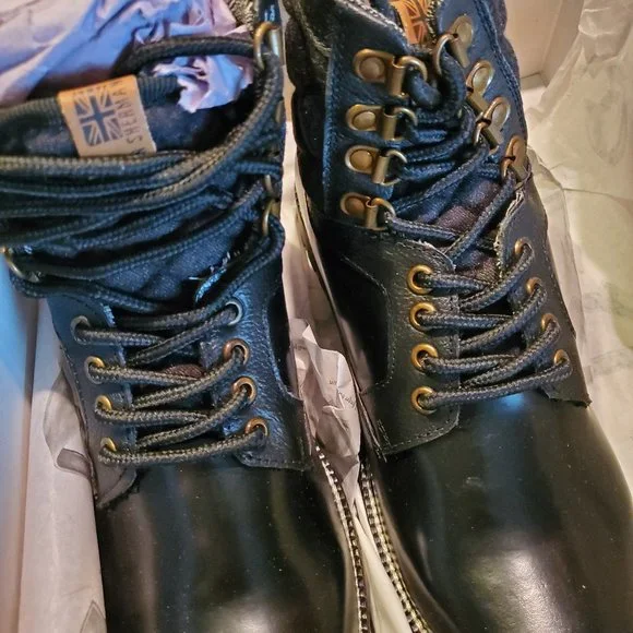 Black Ben Sherman Miller Boots in Black New - Picture 5 of 5